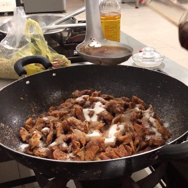 Step 3 Caramelized Pork Fat Pork Fat with Lemongrass and Chili