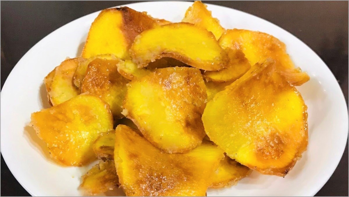 2 Simple Ways to Make Crispy Fried Sweet Potatoes with Butter and Sugar in a Non-Stick Pan 16 Fried Sweet Potatoes with Butter (recipe shared by a user)