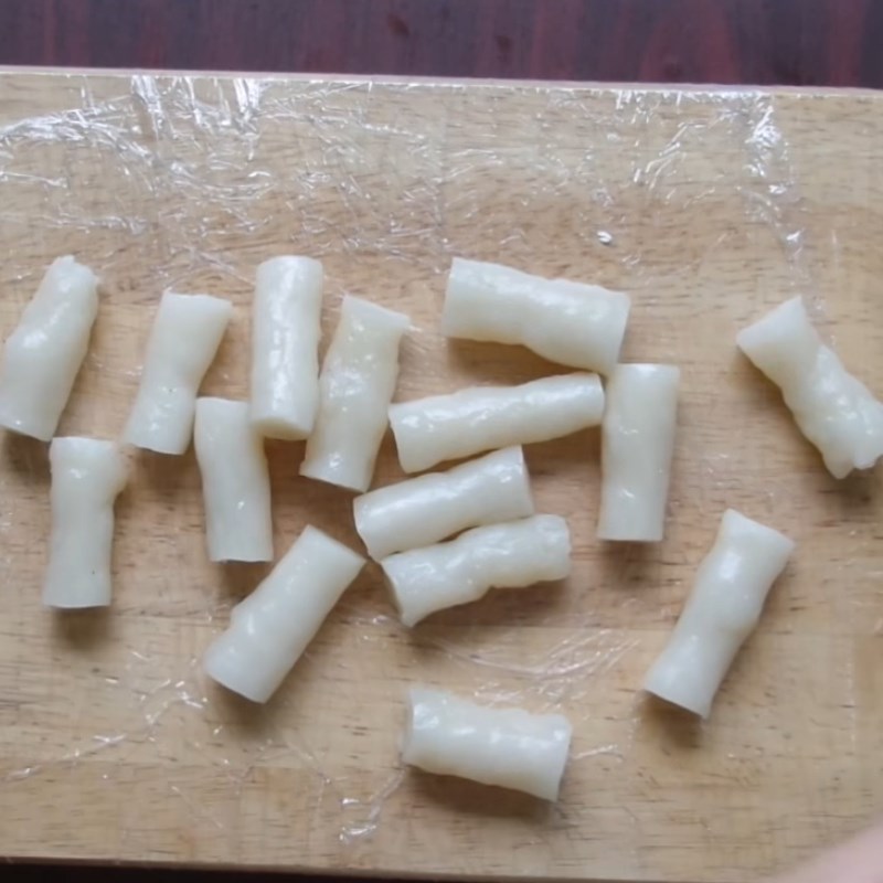 Step 3 Making rice cake Cheese powder rice cake