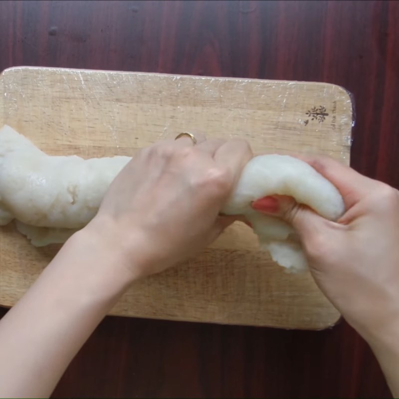 Step 3 Making rice cake Cheese powder rice cake