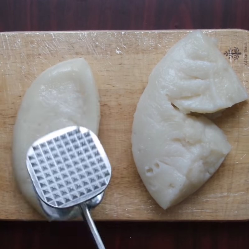 Step 3 Making rice cake Cheese powder rice cake
