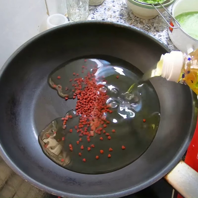 Step 2 Make annatto oil Marinade for Grilled Food