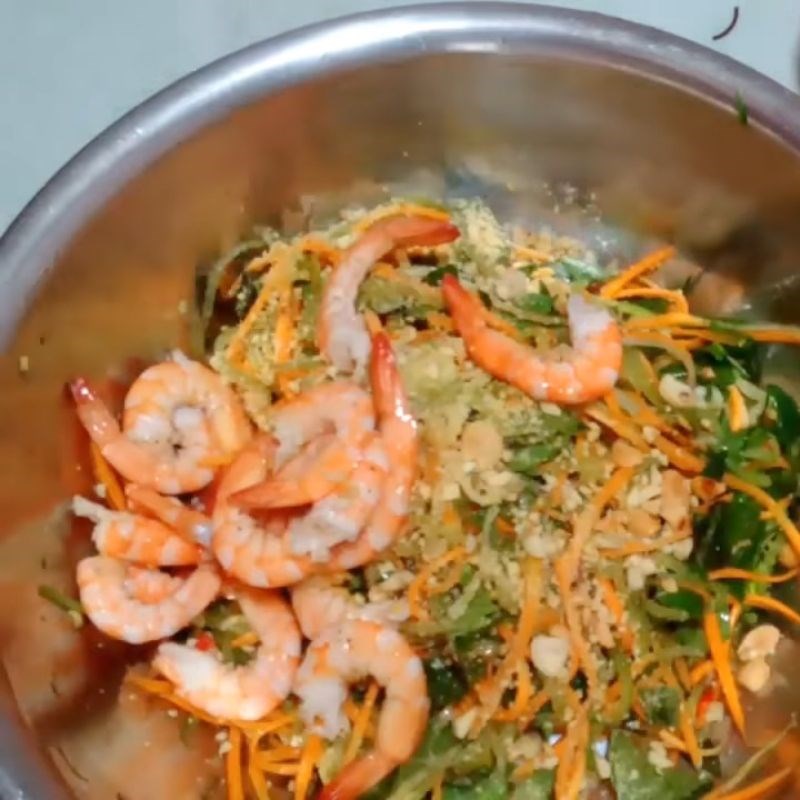 Step 3 Make gỏi bí đao Gỏi bí đao