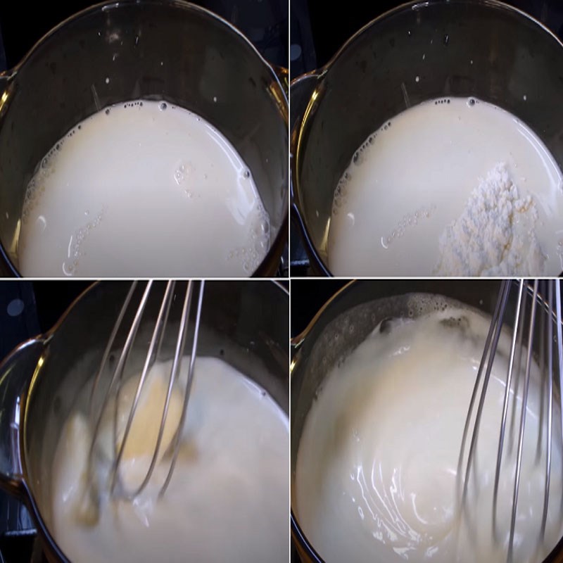 Step 2 Make the Cream Filling Fruit Cream Puff Cake
