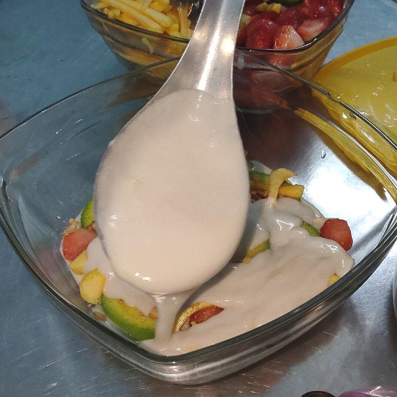 Step 4 Making fruit banana ice cream Fruit banana ice cream