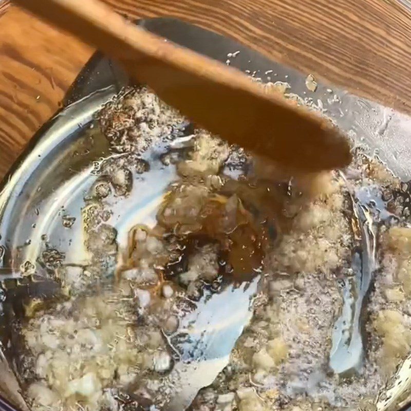 Step 3 Making satay beef hot pot Satay beef hot pot (Recipe shared from TikTok Cooking with TasteVN)