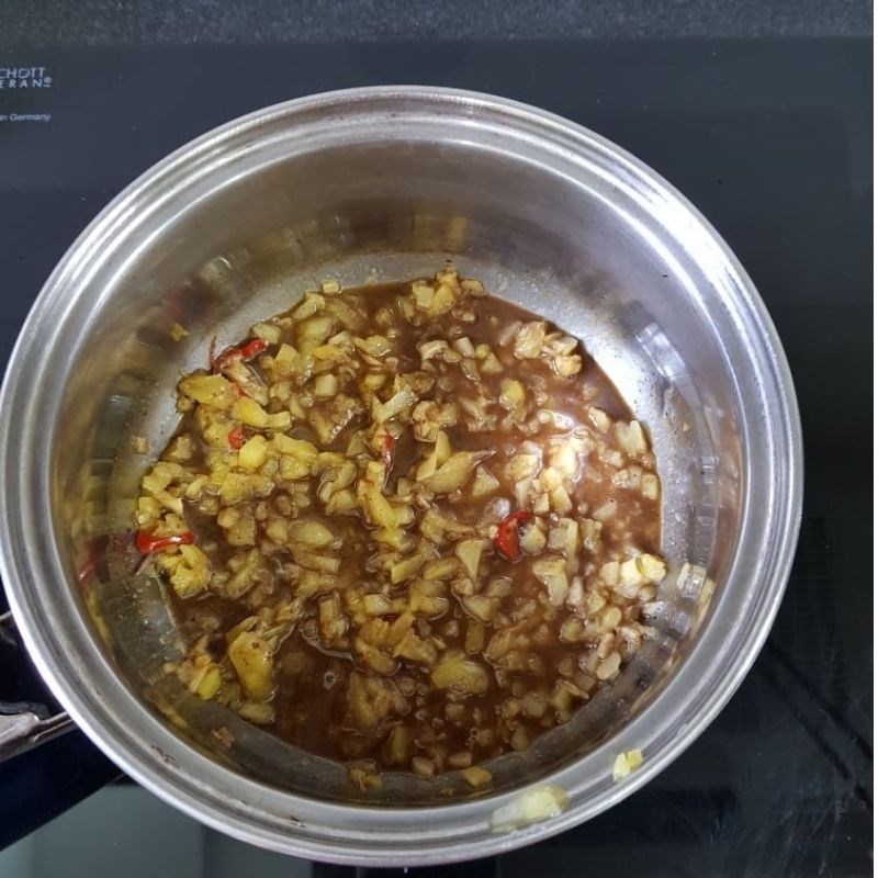 Step 4 Making dipping sauce for goat meat