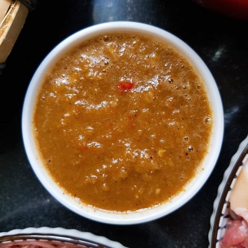Step 4 Making dipping sauce for goat meat