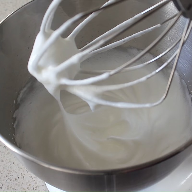 Step 3 Making meringue Banana pudding cake