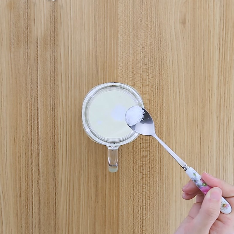 Step 1 Make milk foam (macchiato) Black tea macchiato
