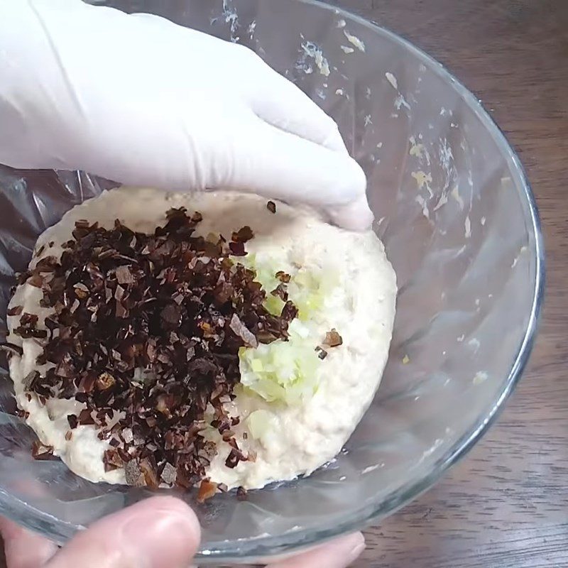 Step 6 Making vegetarian meatballs Vegetarian sausage - vegetarian meatballs