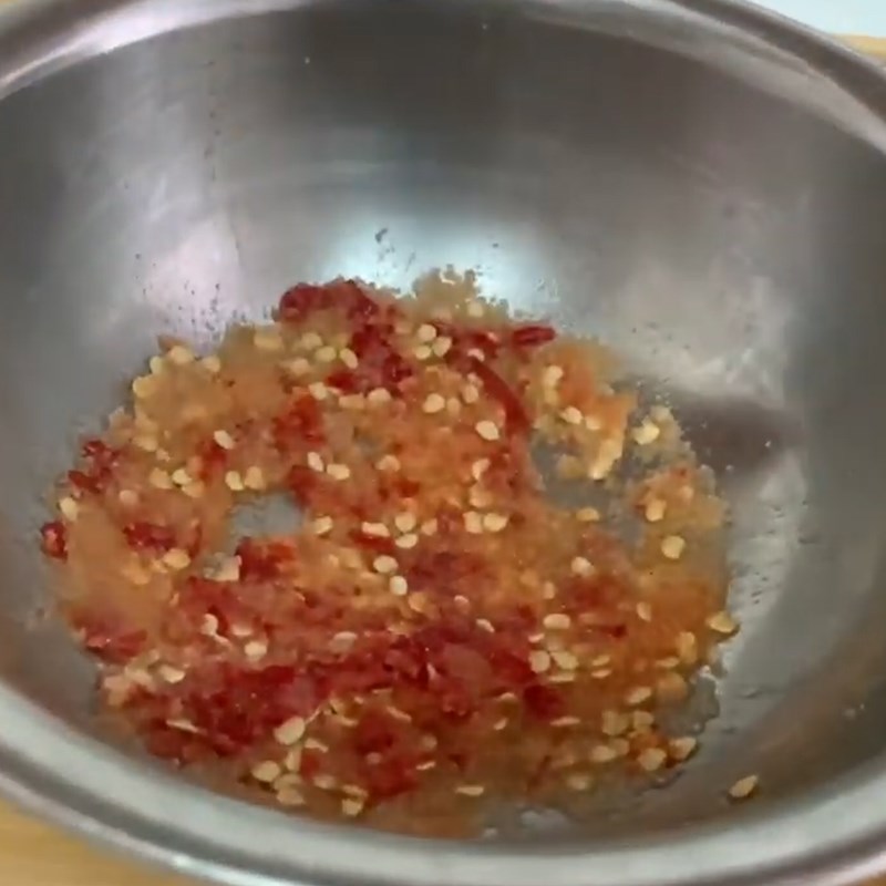Step 7 Making Dipping Salt for Chicken Rice Porridge