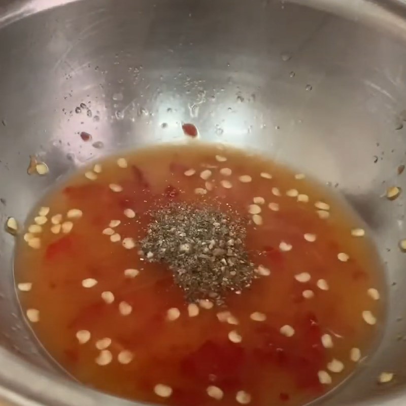 Step 7 Making Dipping Salt for Chicken Rice Porridge