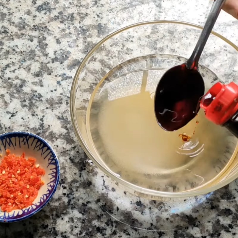 Step 3 Make the dipping sauce for Bún bì chay