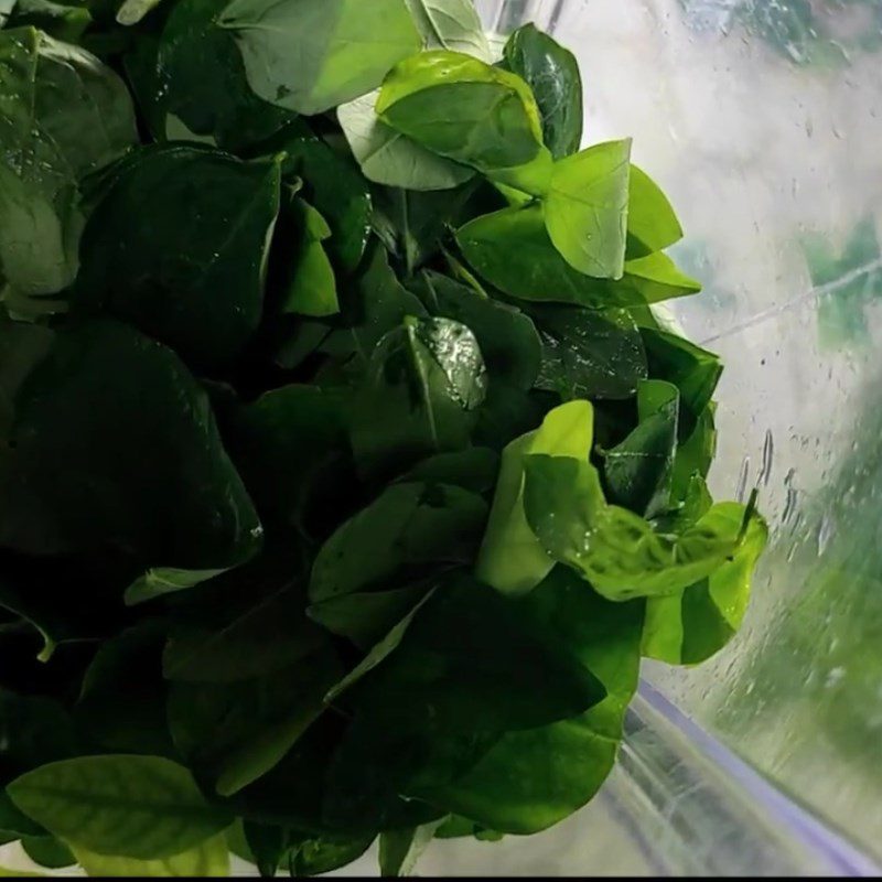Step 2 Make Malabar Spinach Juice Pineapple and Watermelon Juice