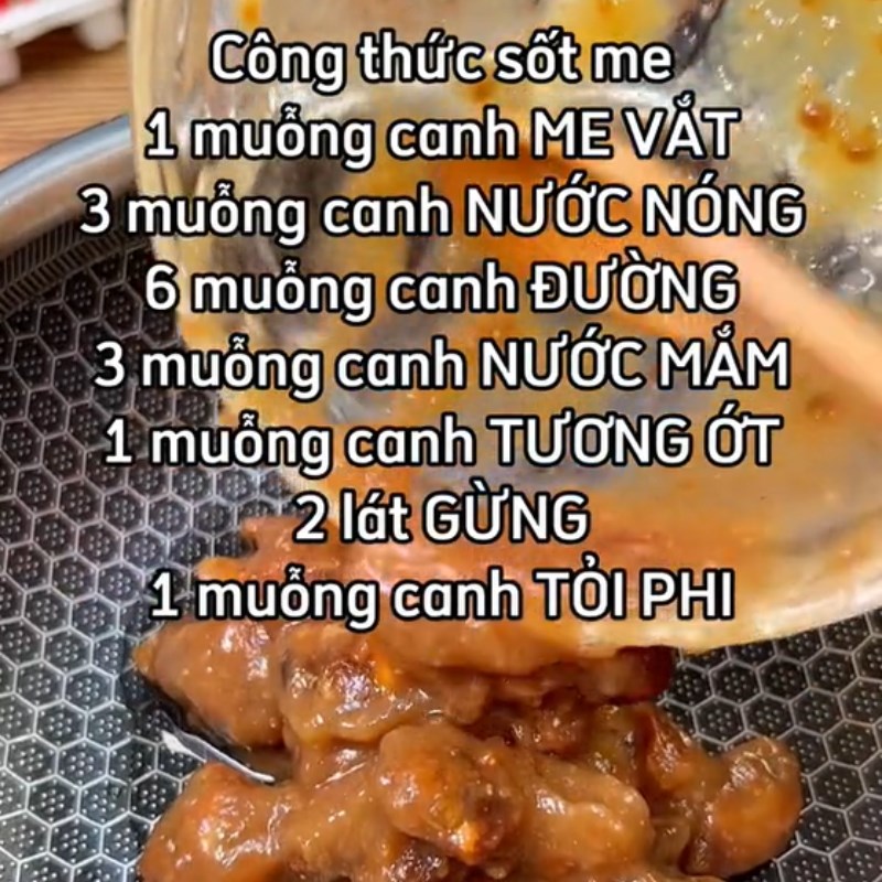 Step 4 Making tamarind sauce Fried quail eggs with tamarind sauce (Recipe shared from Tiktok Cooking with TasteVN)