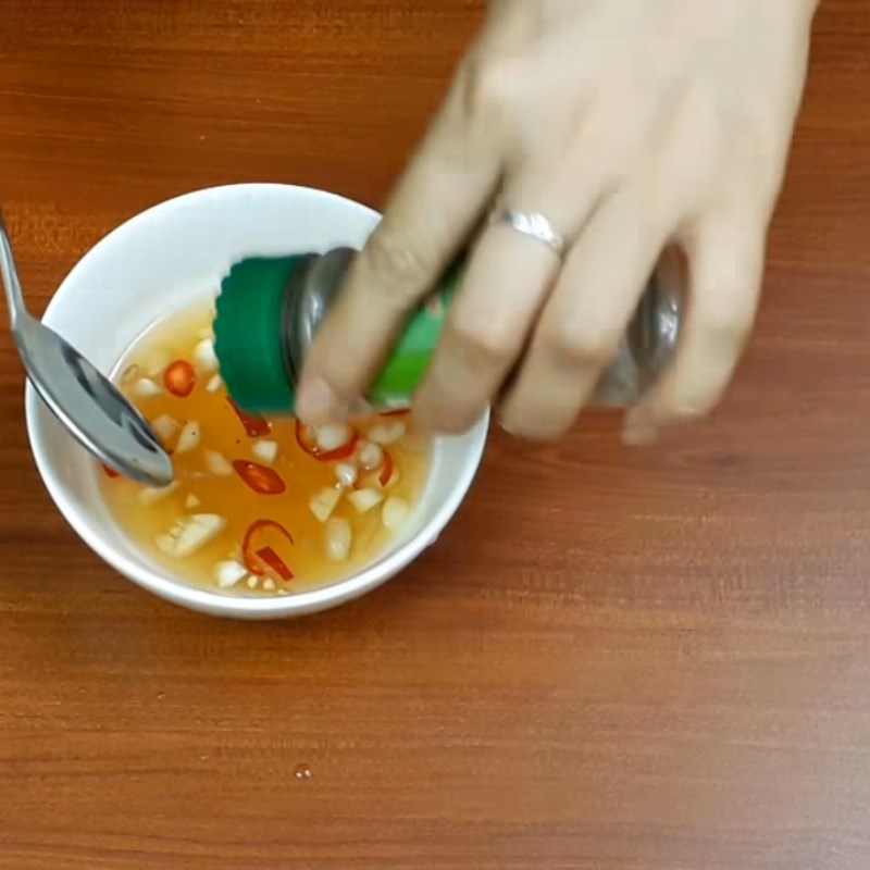 Step 2 Make the dressing for Bitter Melon Salad with Shrimp and Pork