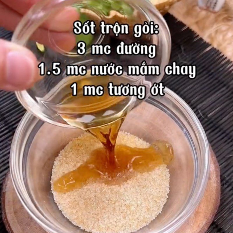 Step 2 Make the Sauce for Young Jackfruit Salad (Recipe from the TikTok channel Bếp chay XANH)