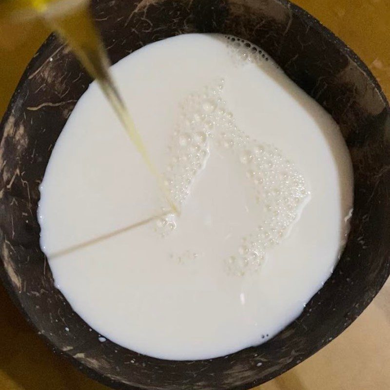 Step 1 Make the milk pudding for fresh orange Panna cotta