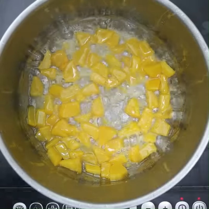 Step 2 Making the caramel peach syrup for Caramel Peach Soda