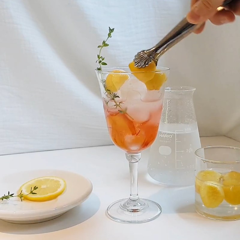 Step 4 Make soda Peach soda