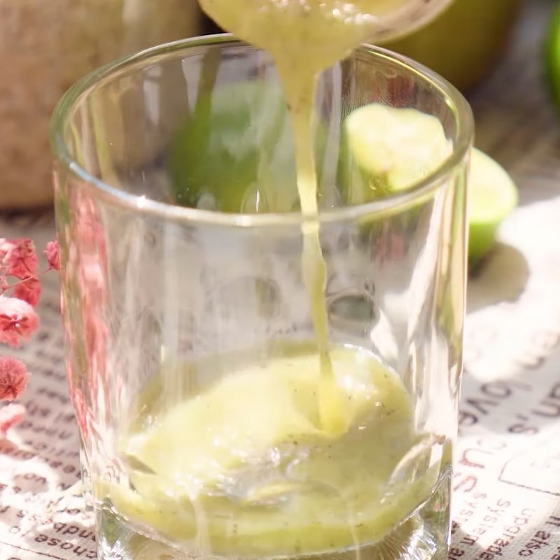 Step 3 Make the kiwi soda for blended kiwi soda