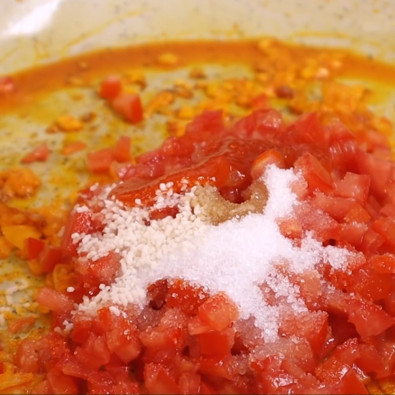 Step 4 Make Tomato Sauce Fried Tomato Eggs