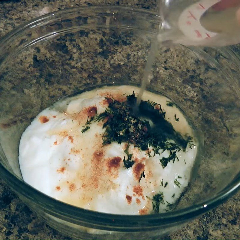 Step 2 Make salad dressing American apple salad (Waldorf salad)