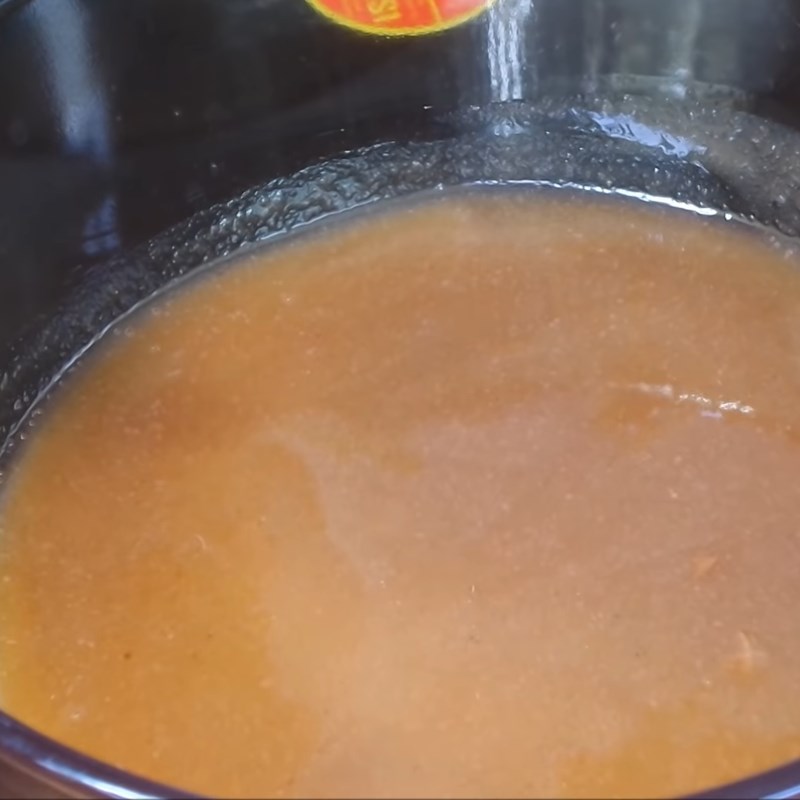 Step 5 Making Thai sauce Pork ear Thai sauce