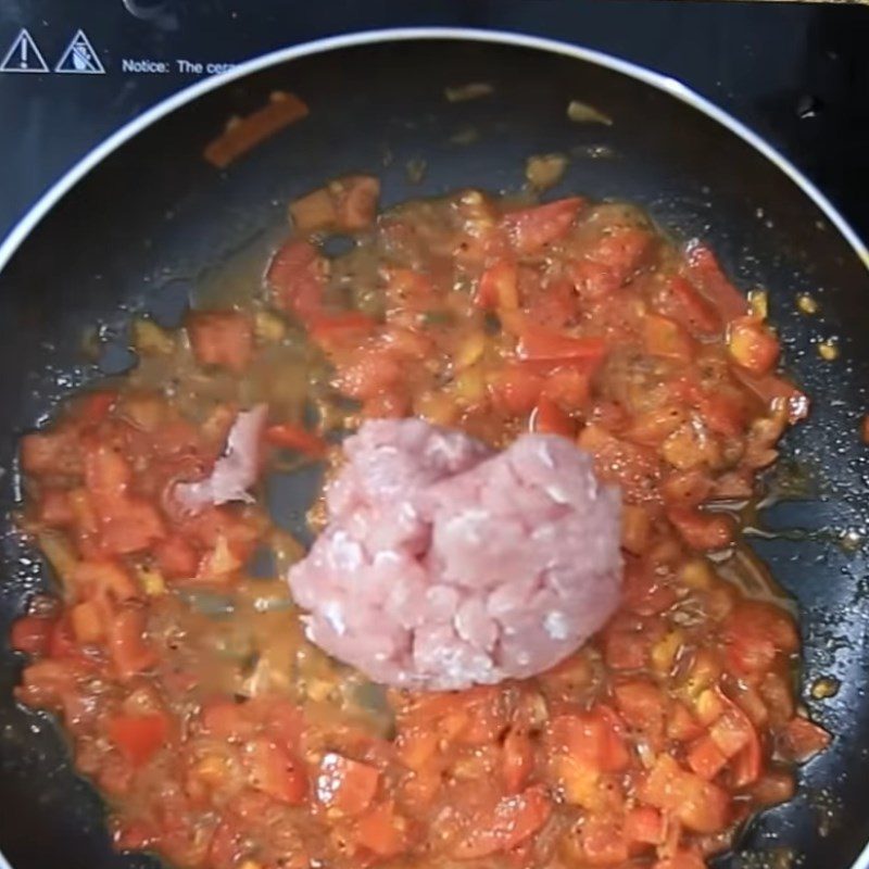 Step 3 Making minced meat sauce for rice paper rolls with minced pork