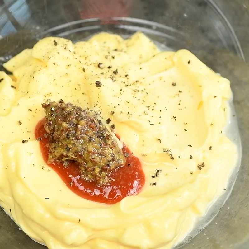 Step 4 Make the dressing for shrimp salad sandwich