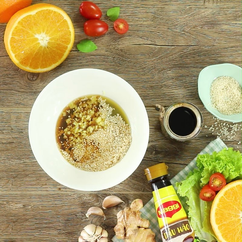 Step 2 Making sauce and marinating chicken breast Grilled chicken breast with teriyaki sauce