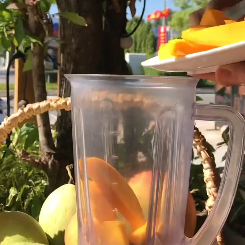 Step 2 Make mango sauce Soda mango