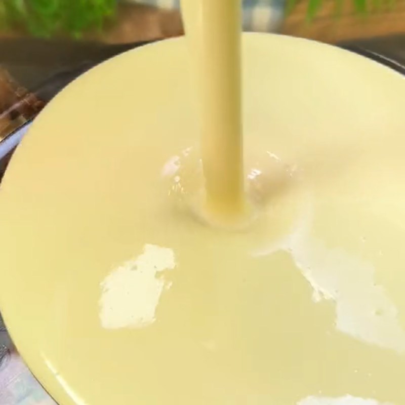 Step 1 Making yogurt Green sticky rice yogurt (Recipe shared from Tiktok Cooking with TasteVN)
