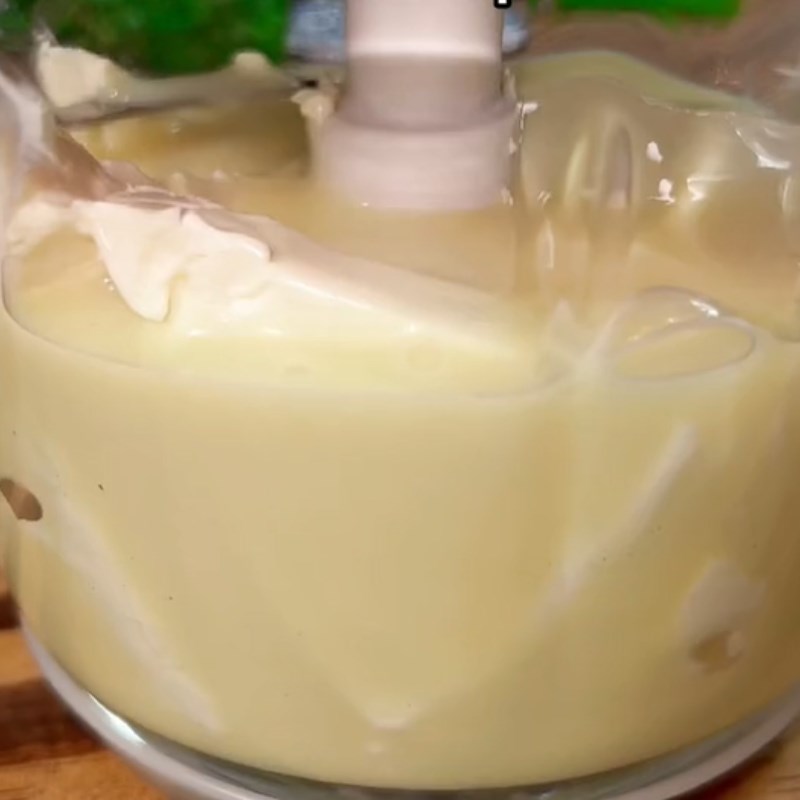 Step 1 Making yogurt Green Rice Yogurt (Recipe shared from Tiktok Cooking with TasteVN)