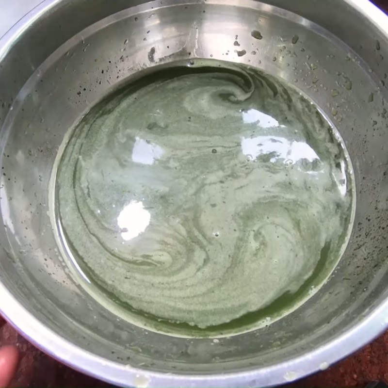Step 2 Making grass jelly Che sương sa sương sáo sương sâm