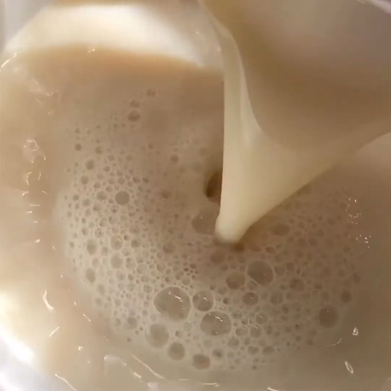 Step 1 Make soybean jelly Soy Milk Cheese Foam Milk Tea