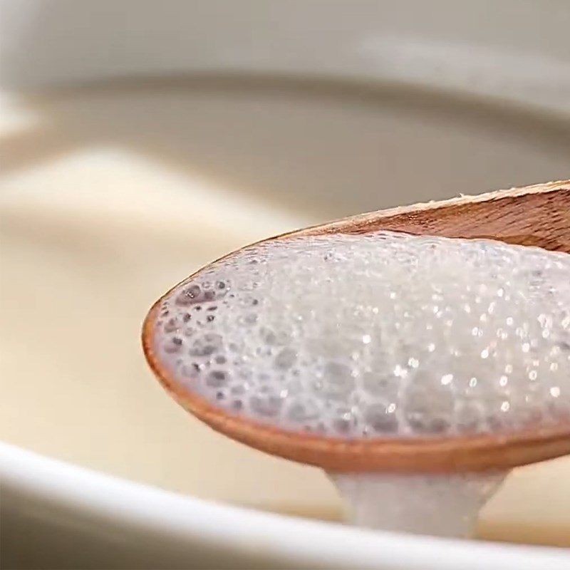 Step 1 Make soybean jelly Soy Milk Cheese Foam Milk Tea
