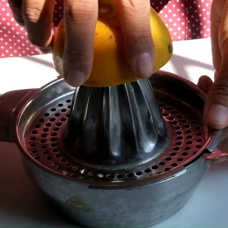 Step 2 Extract orange and tangerine juice Citrus tea
