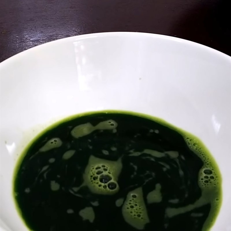 Step 2 Filter Pandan Juice Fresh Milk Pandan Jelly