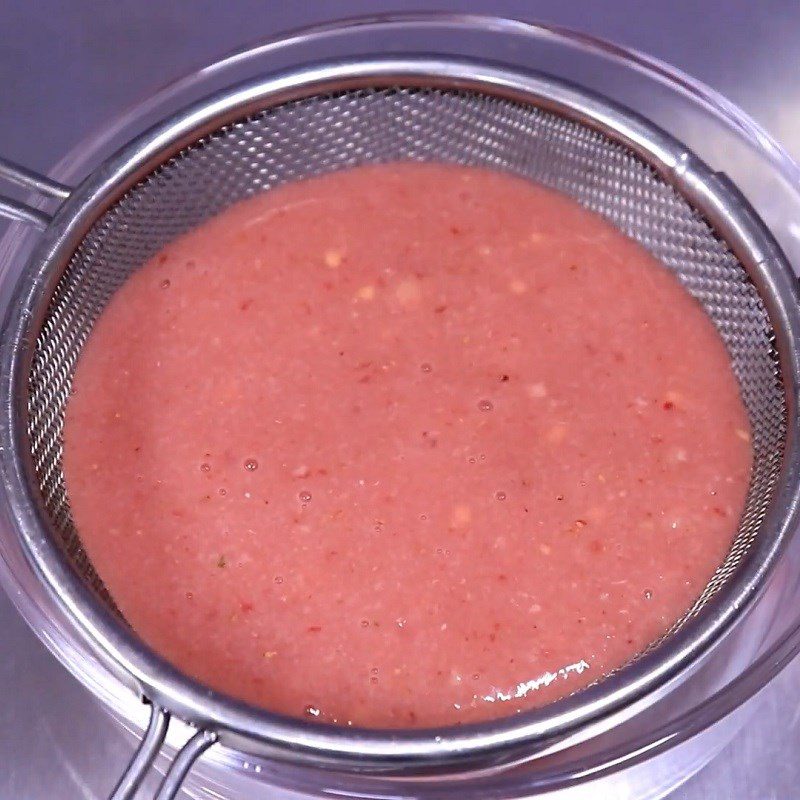 Step 3 Strain Strawberry Guava Juice Strawberry Guava Juice