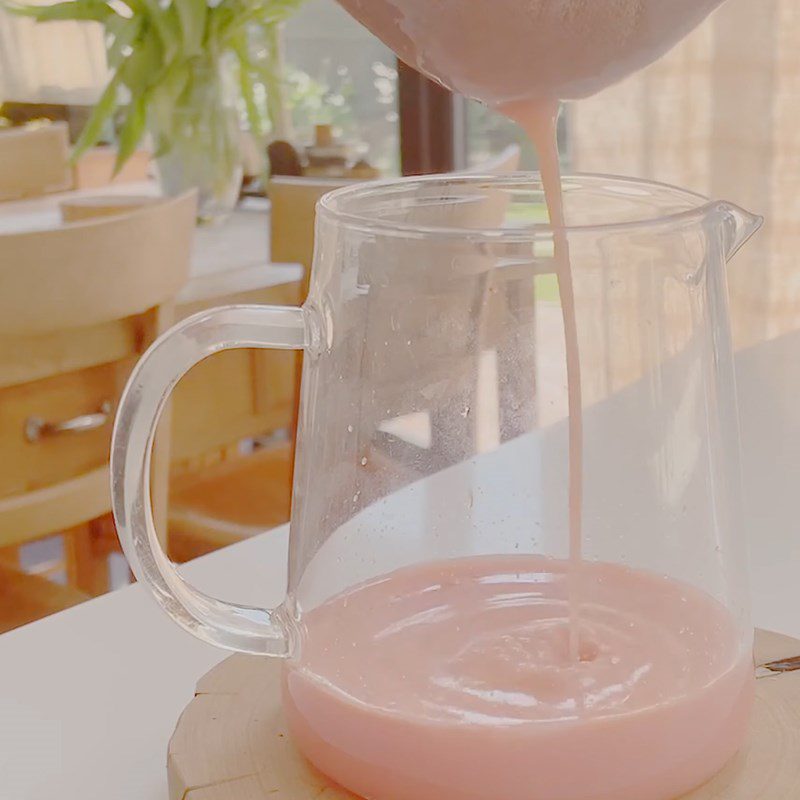 Step 3 Strain watermelon milk Watermelon milk