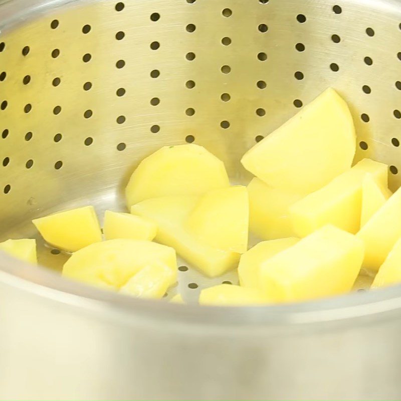 Step 1 Boil potatoes Fried Potato Cakes