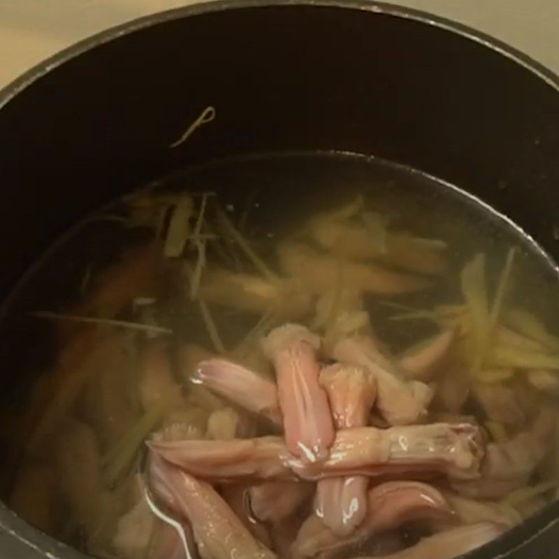 Step 2 Boiled Duck Tongue Fried Duck Tongue with Lemongrass and Chili