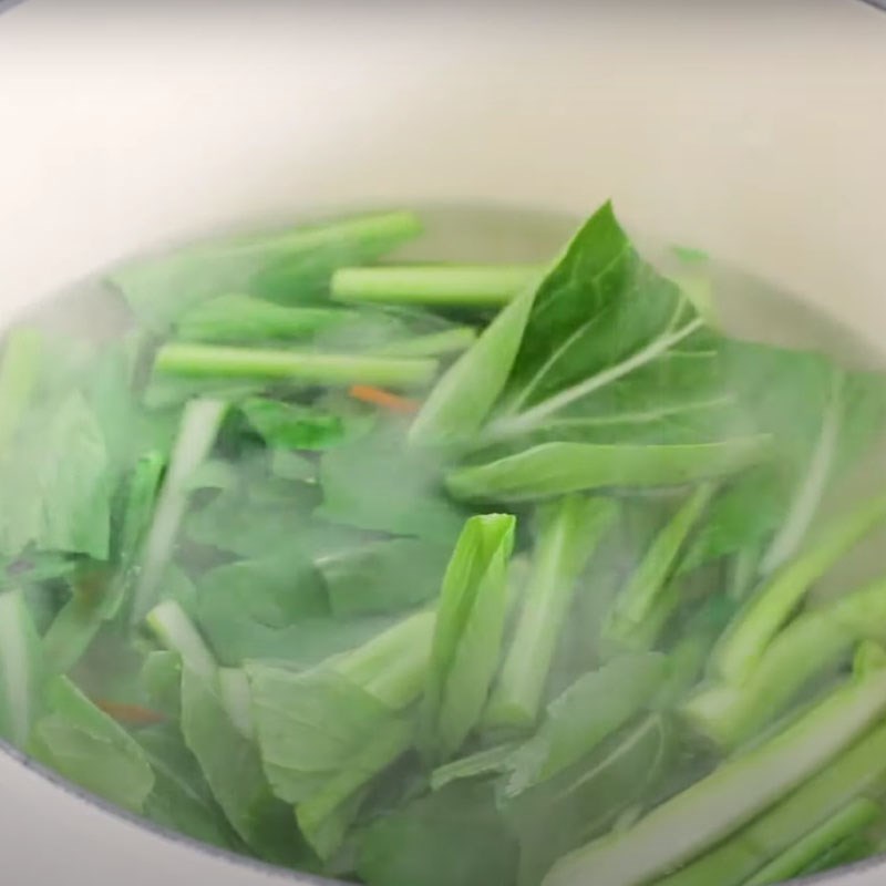 Step 2 Boil vegetables and vermicelli Salad vermicelli for weight loss eat clean