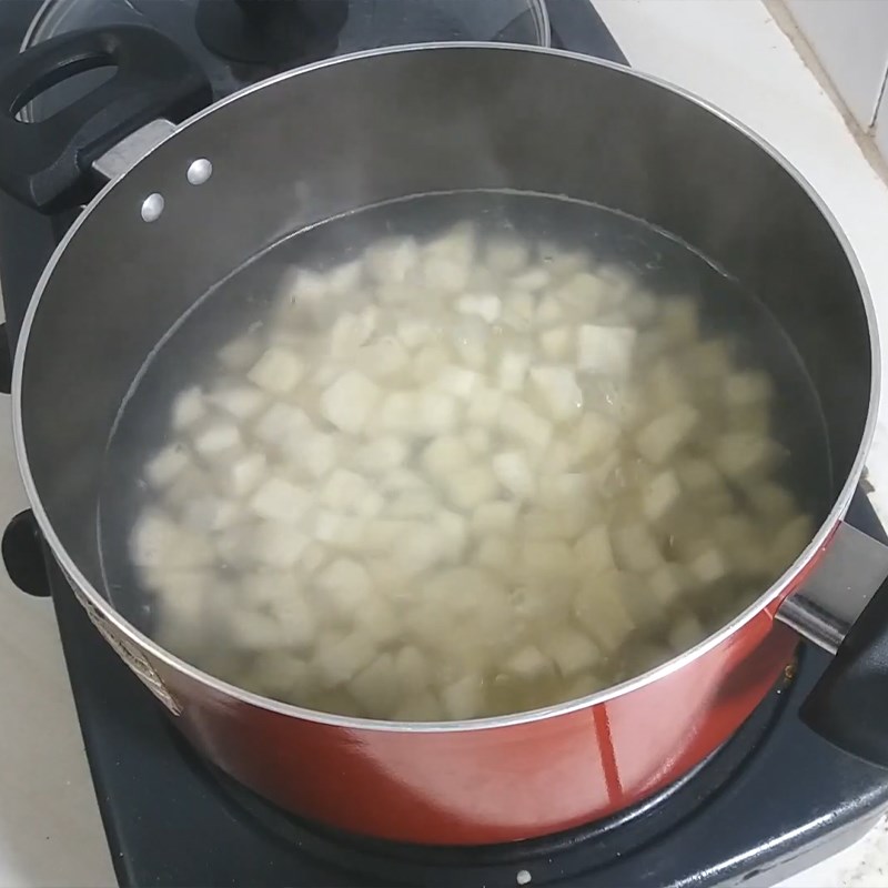 Step 2 Boiling Cassava Cassava Dessert