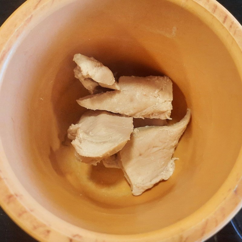 Step 2 Boil and Pound Chicken Breast Chà bông - shredded chicken