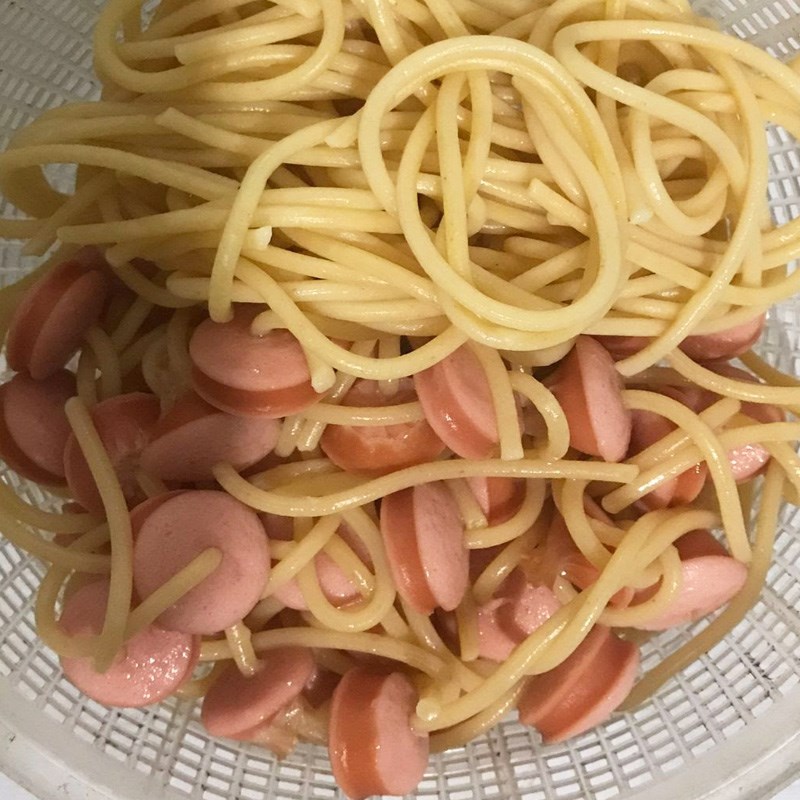 Step 3 Boil Pasta Pasta with Sausages