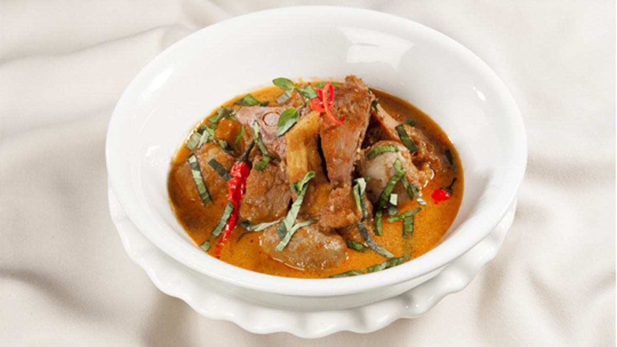 Young jackfruit braised with coconut milk
