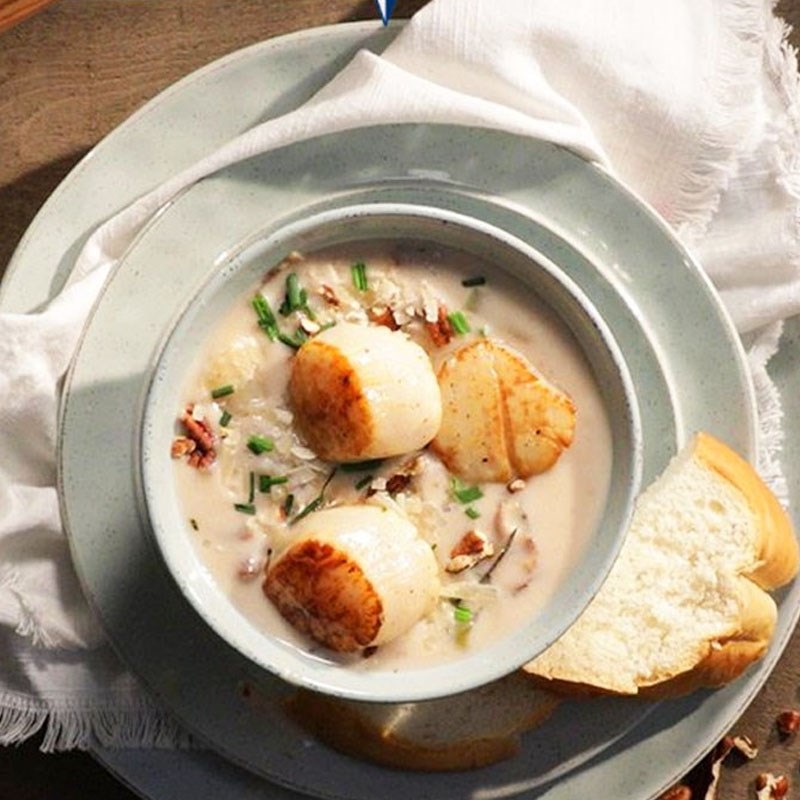 Step 6 Final product Creamy potato scallop soup